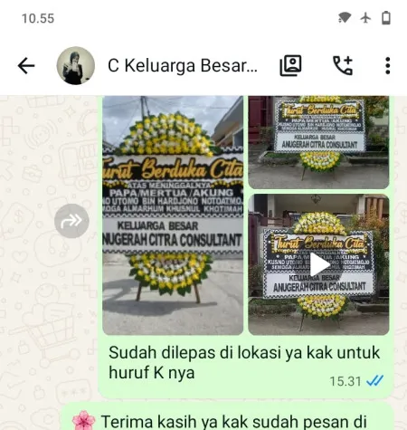 Pengiriman Papan Bunga Duka Cangkrepkidul Purworejo